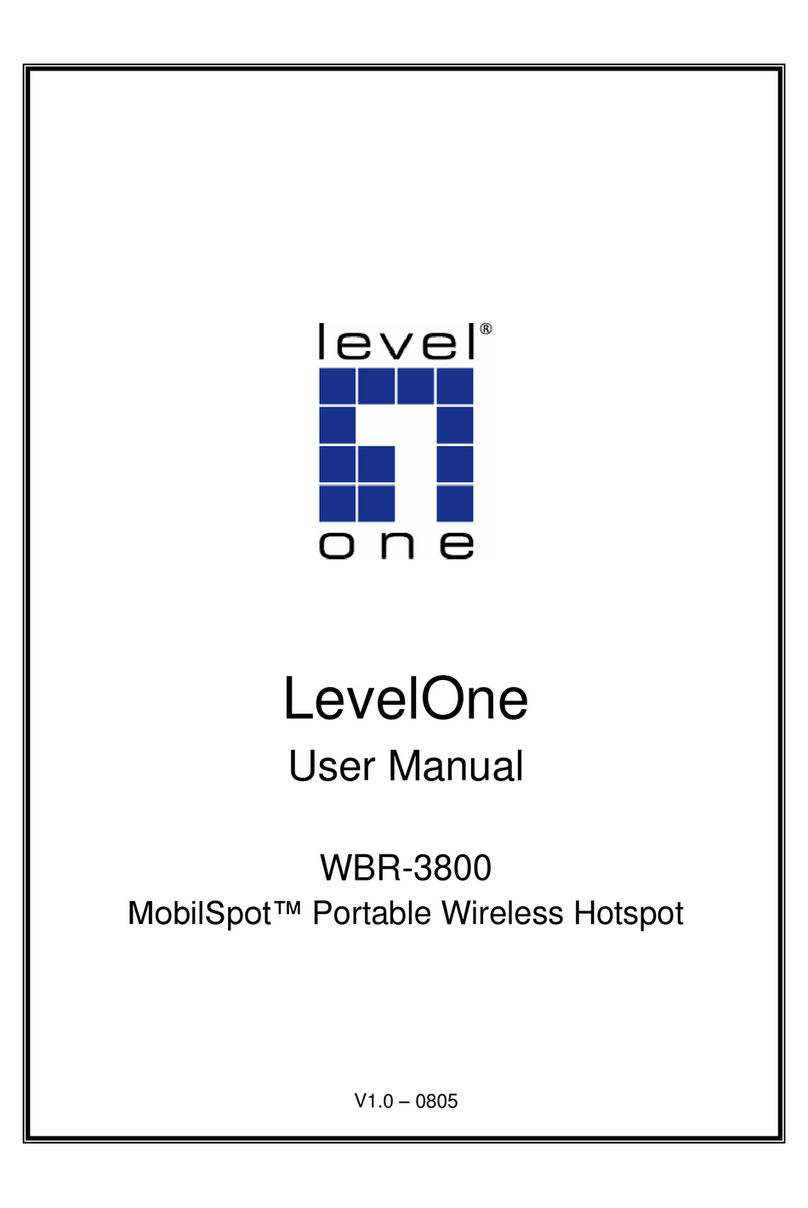 LevelOne MobilSpot WBR-3800 user manual