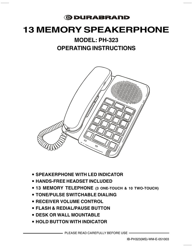 Durabrand PH-323 operating instructions