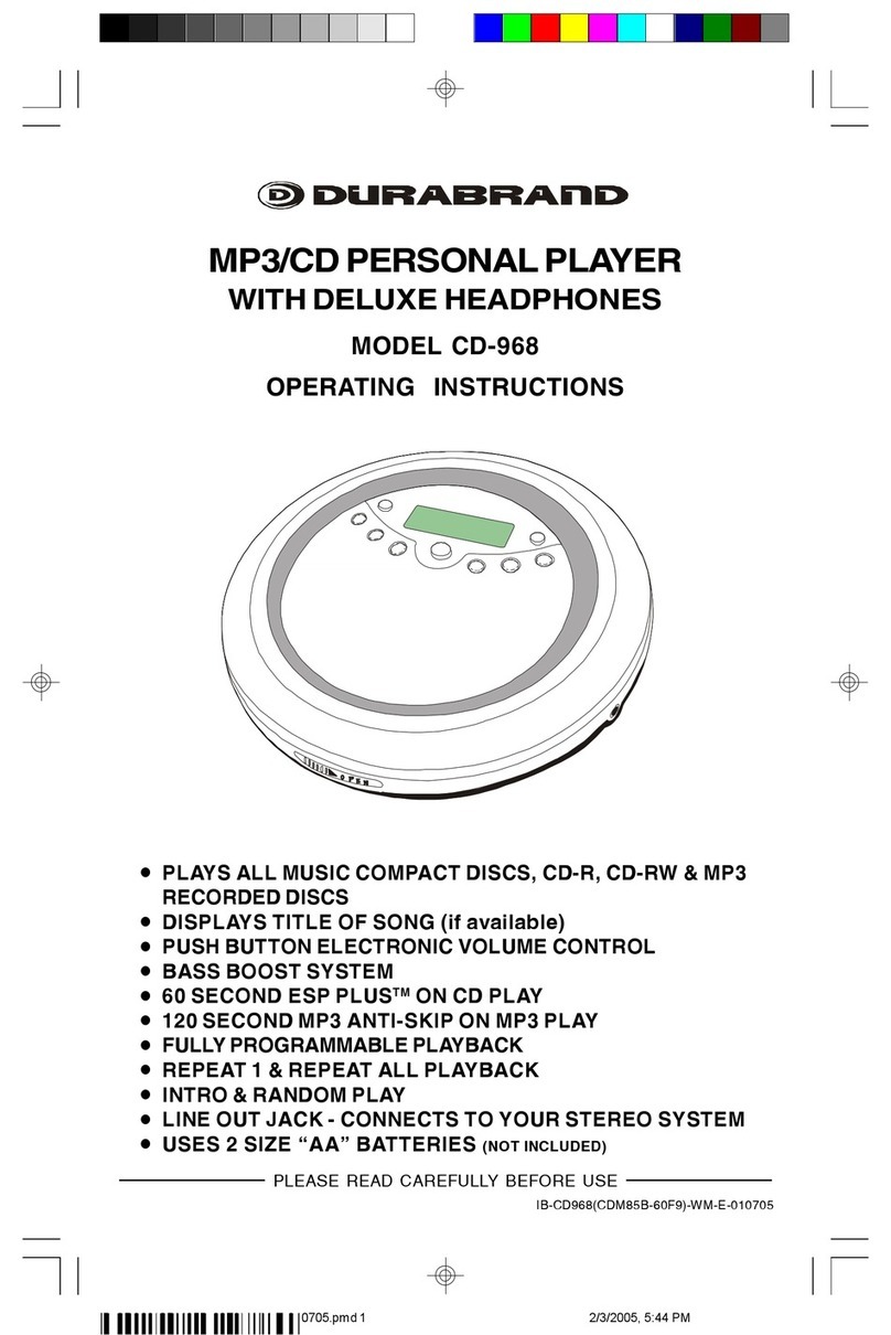 Lenoxx CD-968 operating instructions