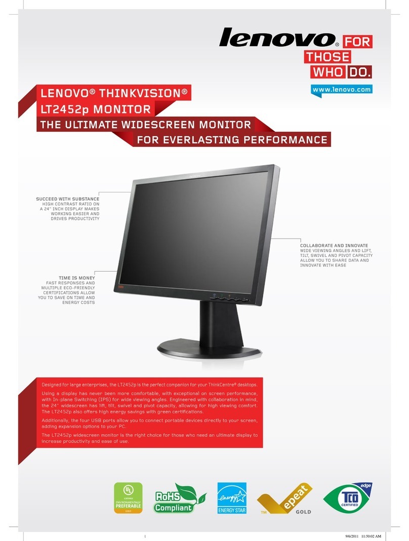 Lenovo ThinkVision LT2452p Wide User manual