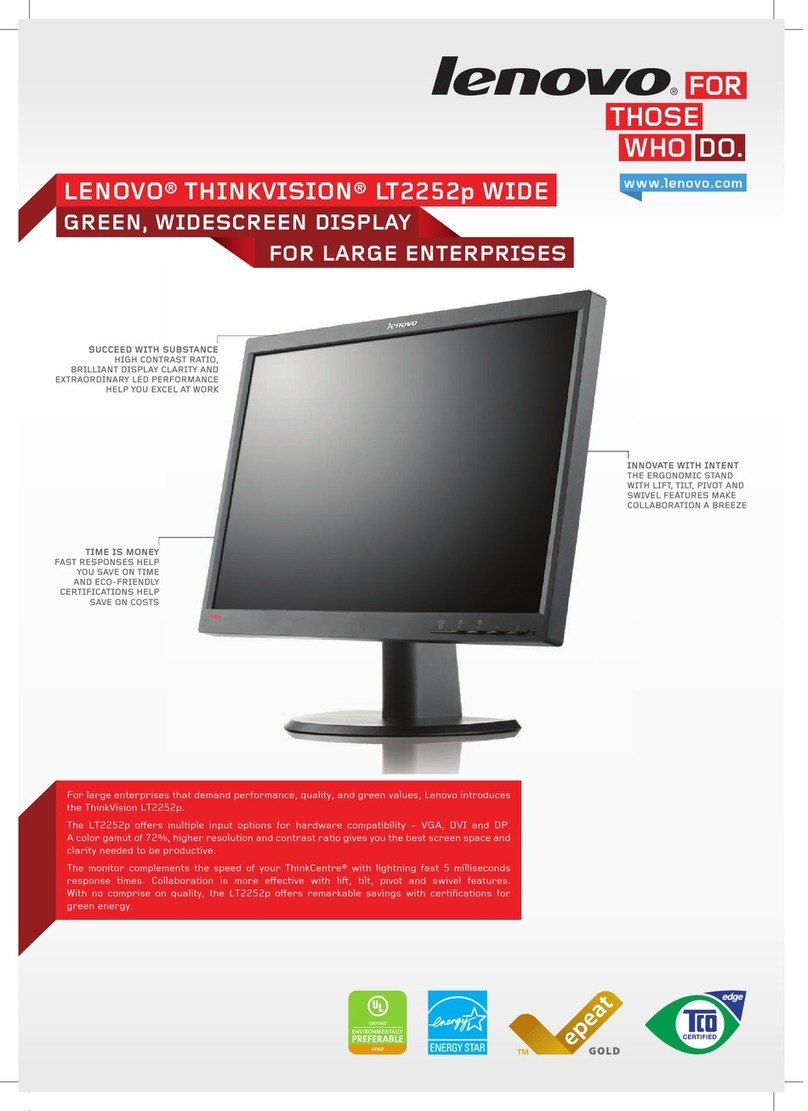 Lenovo ThinkVision LT2252p User manual