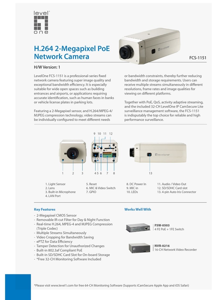 LevelOne FCS-1151 Specifications