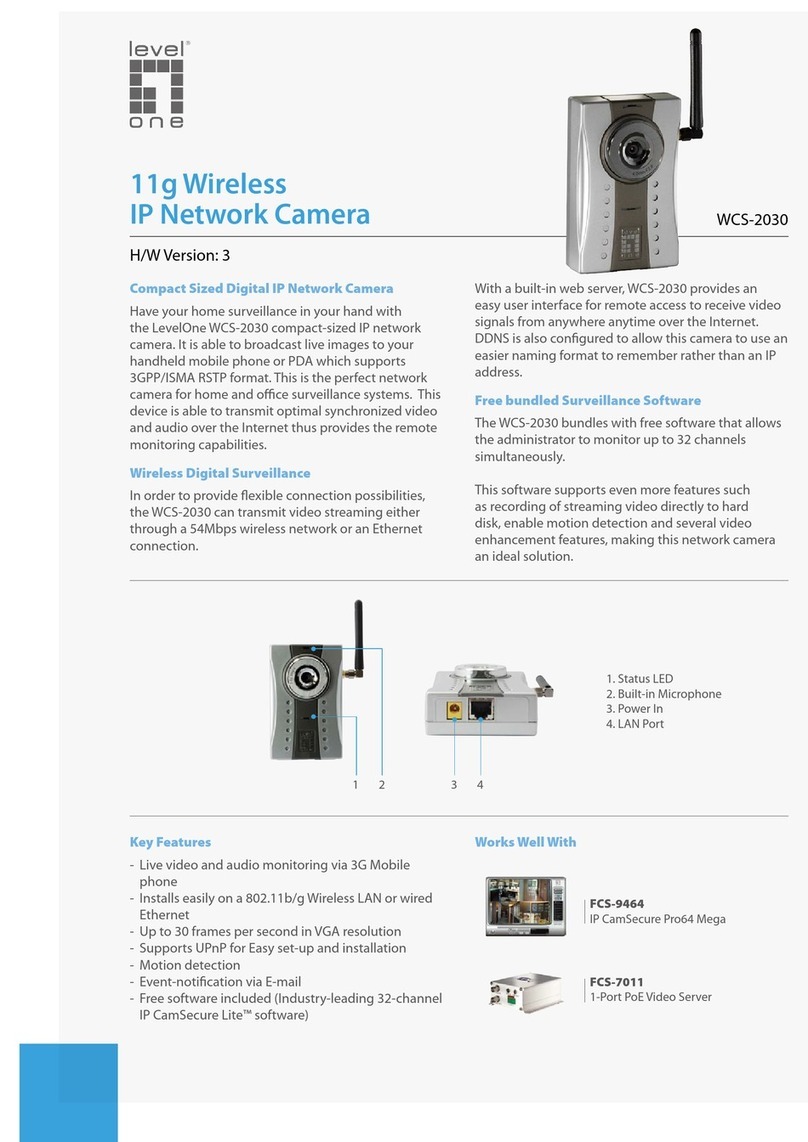 LevelOne CamCon WCS-2030 User manual