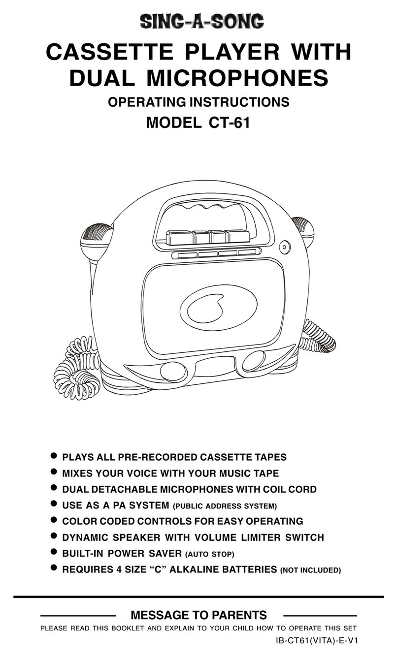Lenoxx Sing-A-Song CT-61 operating instructions