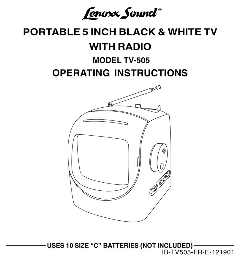 Lenoxx Sound TV-505 User manual
