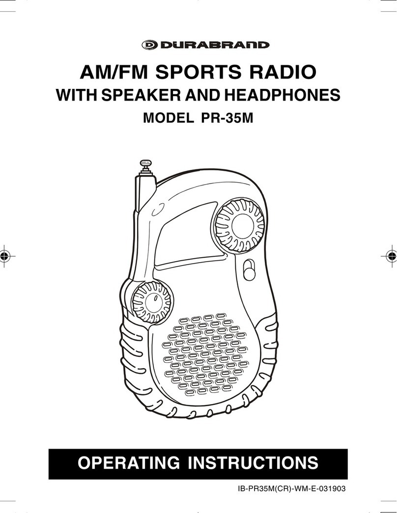 Durabrand PR-35M operating instructions
