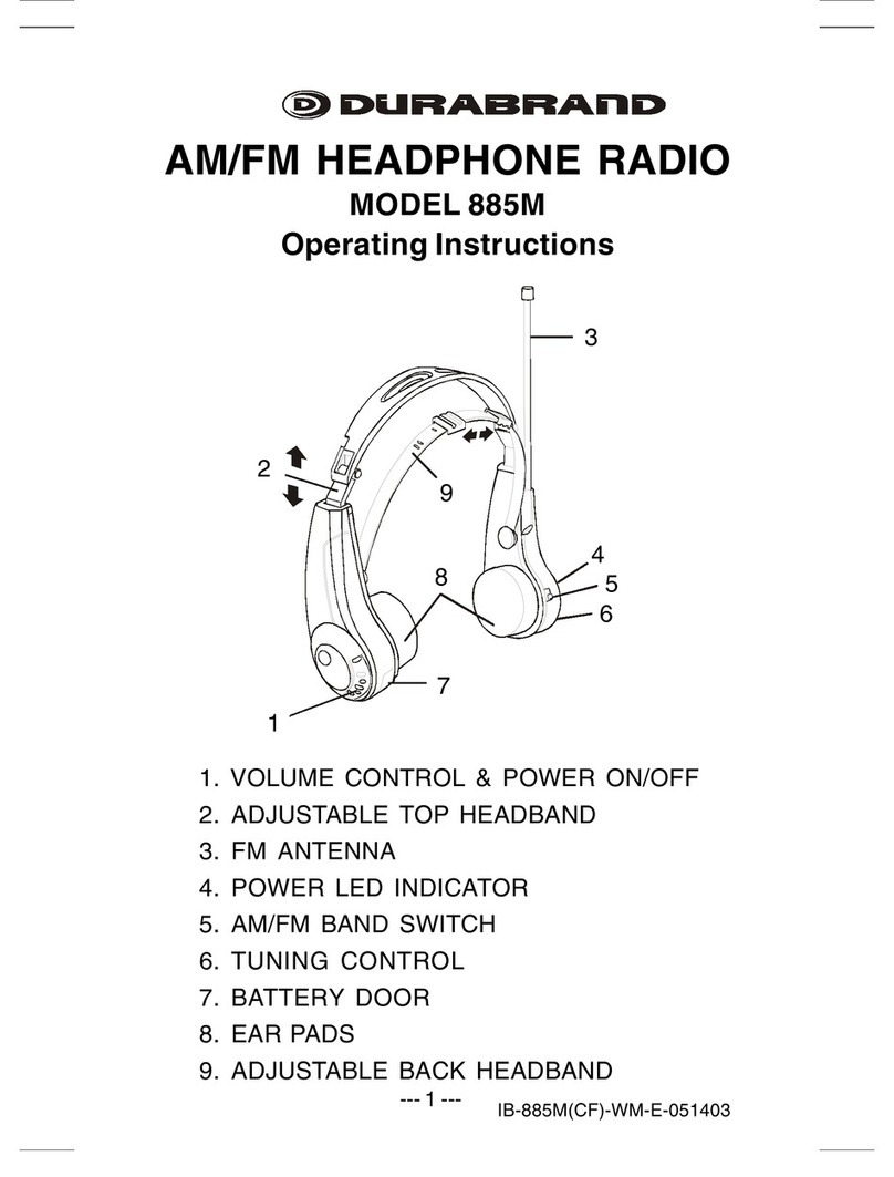 Durabrand 885M operating instructions
