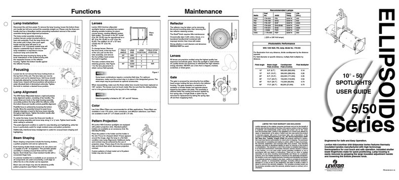 Leviton Ellipsoid 5/50 user guide