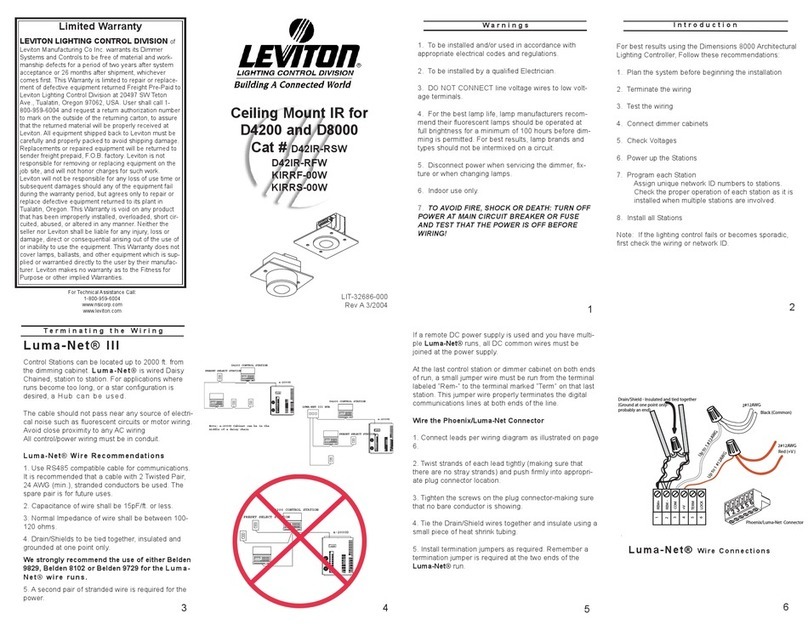 Leviton D4200 User manual