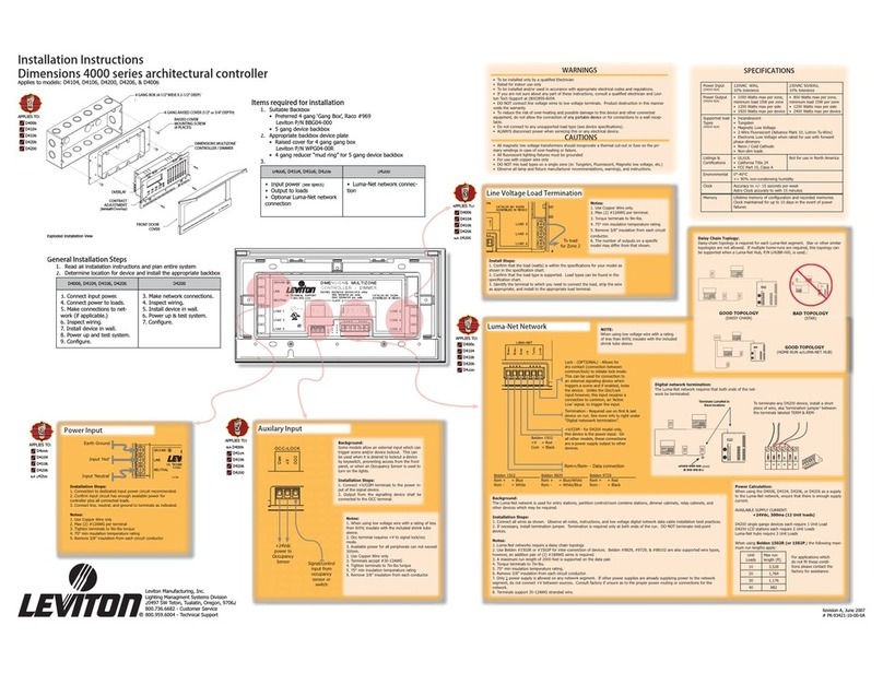 m-Dimension D4006 User manual