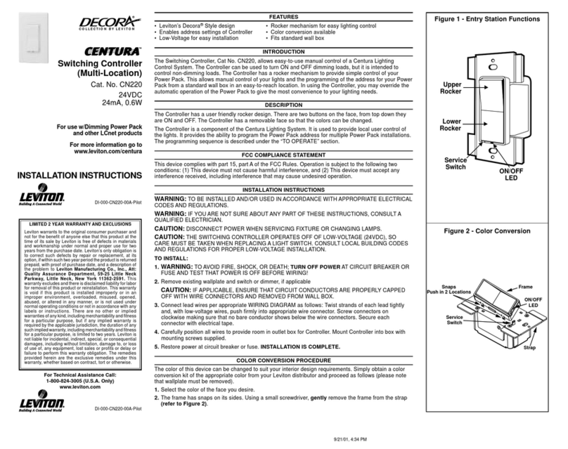 Leviton CN220 User manual