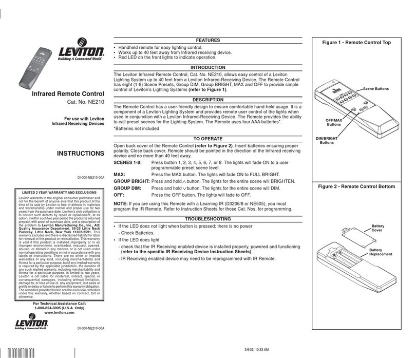 Leviton NE210 instructions