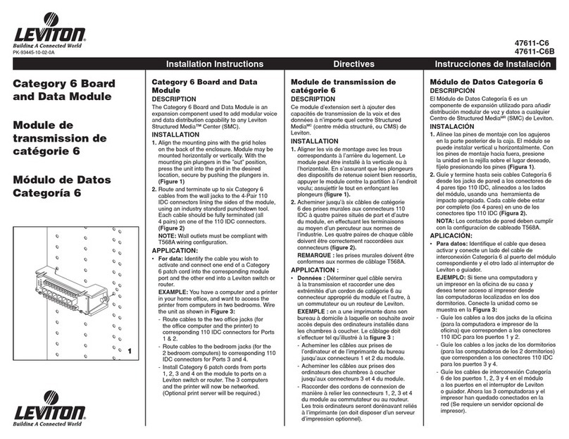 Leviton 47611-C6 installation instructions Leviton 47611-C6 installation instructions