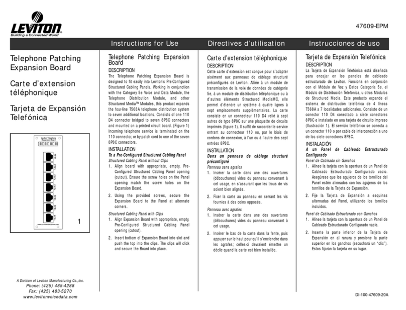 Leviton 47609-EPM User manual