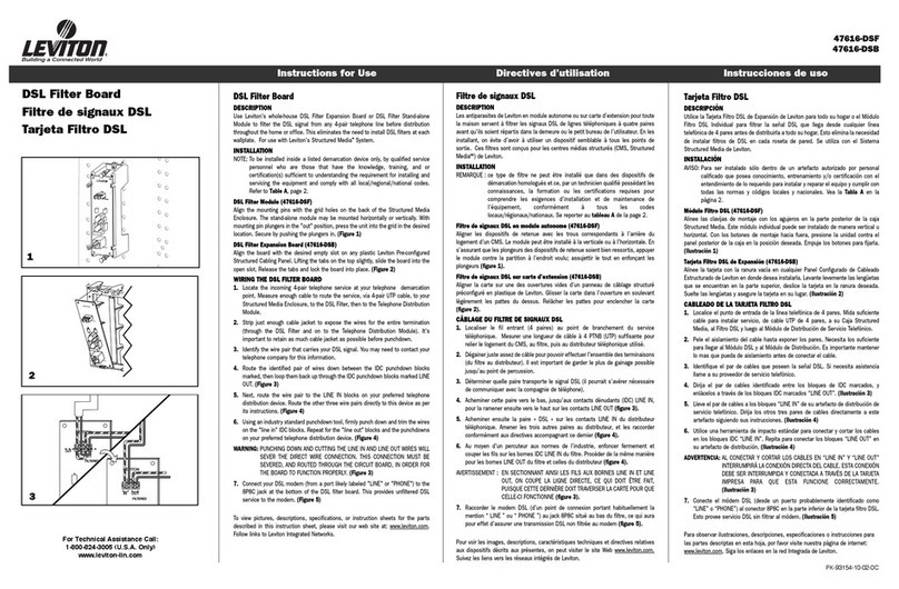 Leviton 47616-DSB User manual