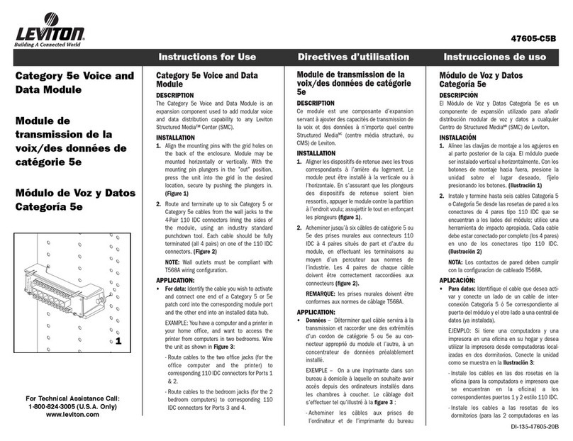 Leviton 47605-C5B User manual