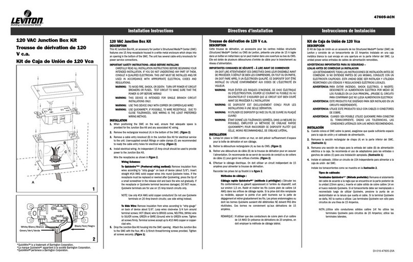Leviton 47605-ACN User manual