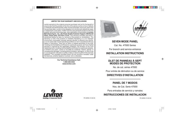 Leviton 47120 installation instructions