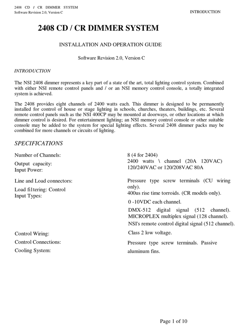 NSI 2408CD Operating instructions