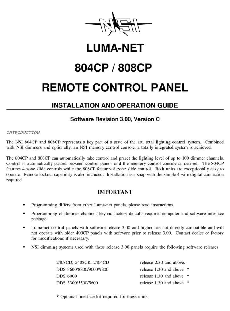 NSI 804CP Installation and operation guide NSI 804CP Installation and operation guide