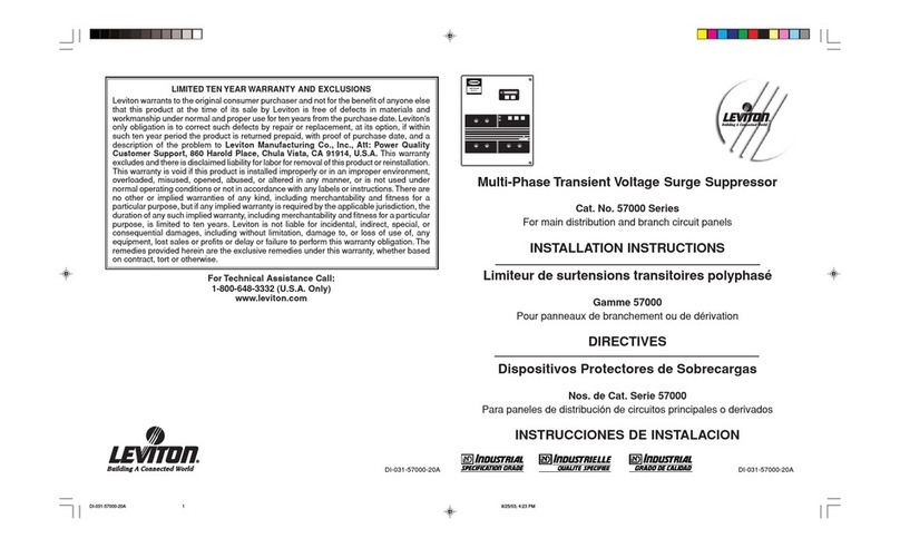 Leviton 57000-M3S installation instructions