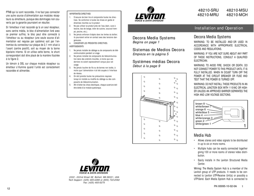 Leviton 48210-MCH Owner's manual