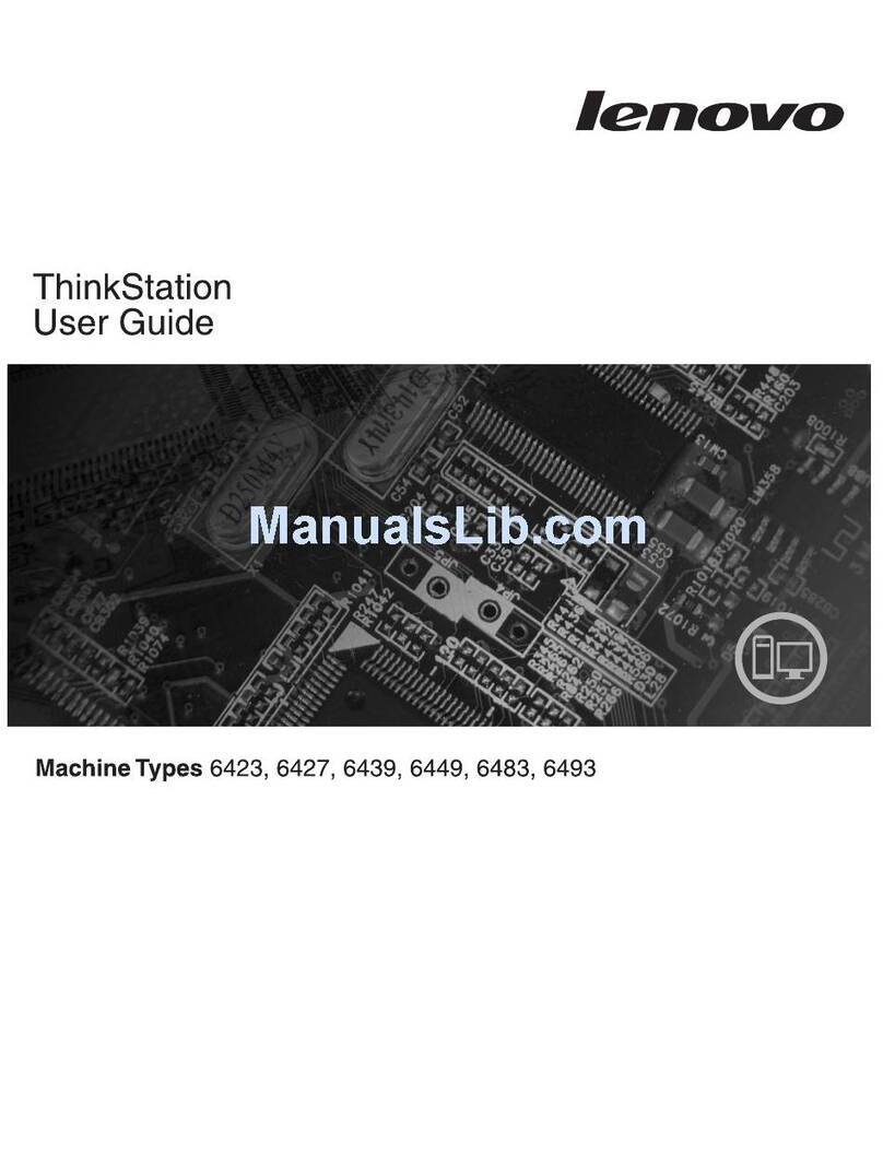 Lenovo ThinkStation D10 6427 User manual