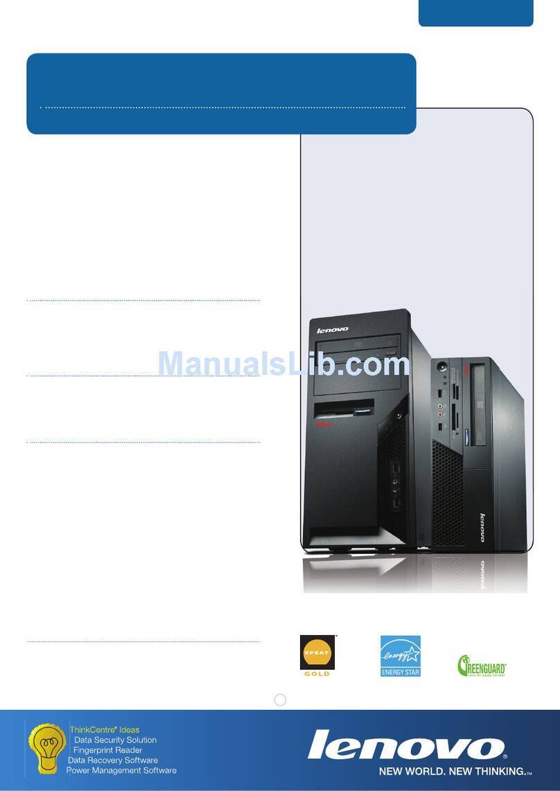 Lenovo ThinkCentre M58e User manual