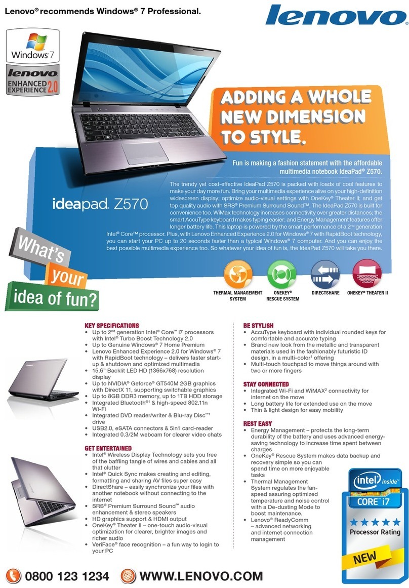 Lenovo IDEAPAD Z570 User manual