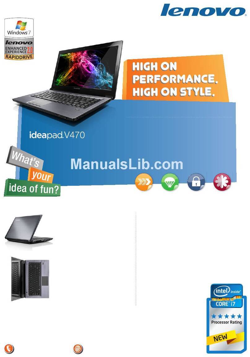 Lenovo IdeaPad V470 User manual