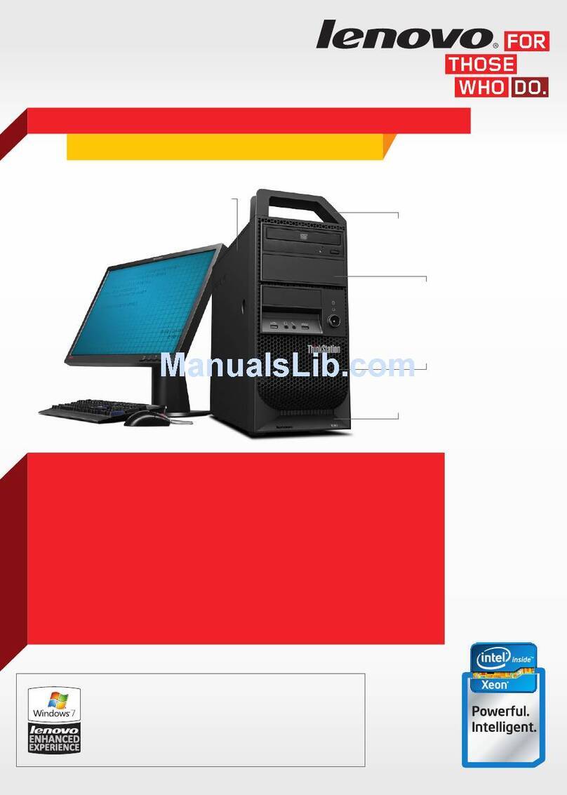 Lenovo ThinkStation E30 User manual
