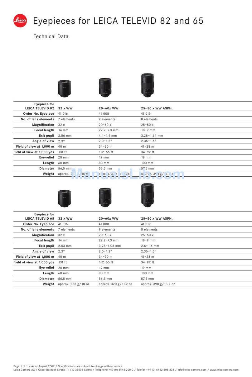 Leica APO-TELEVID 65 Specifications