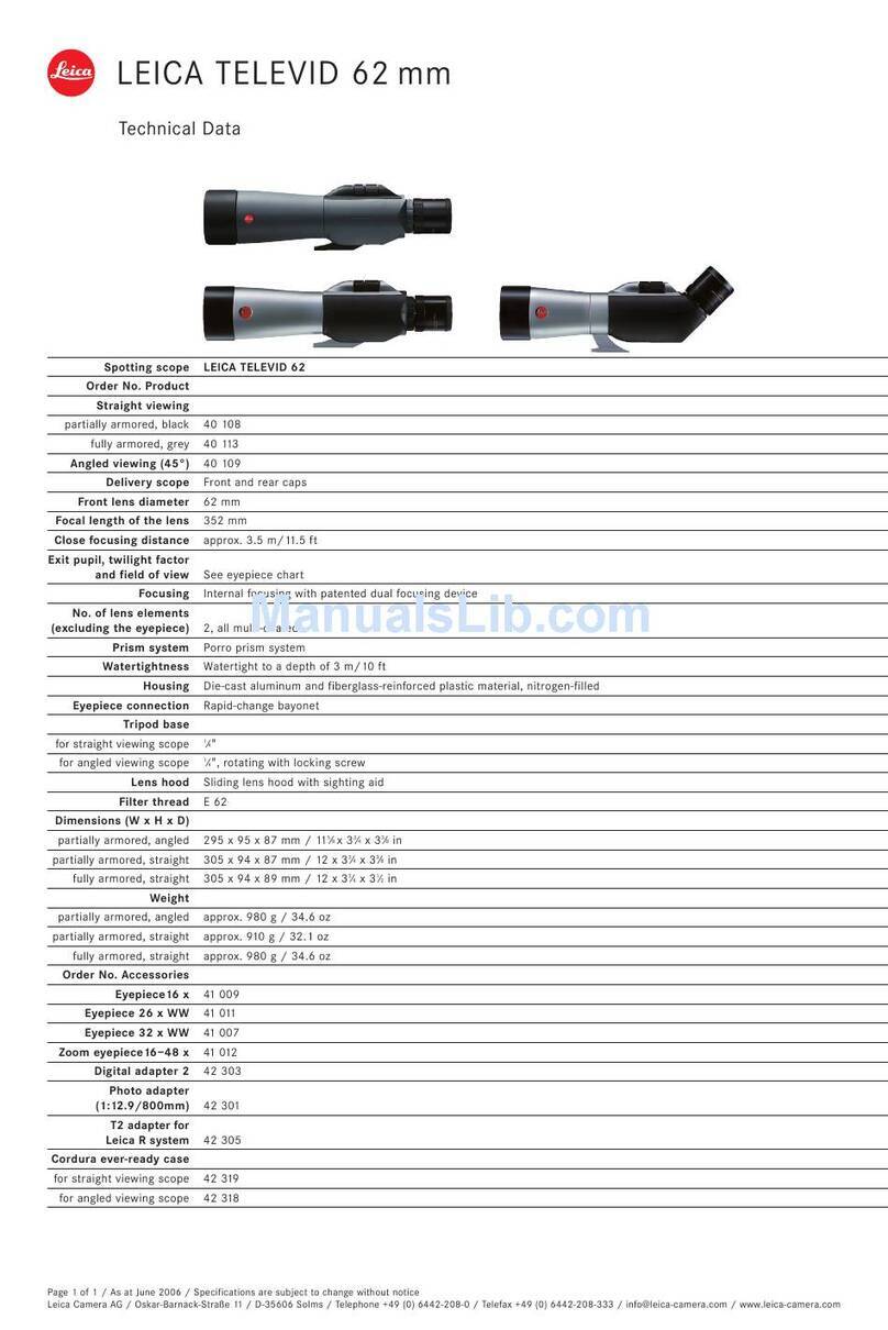 Leica APO Televid 62 Specifications