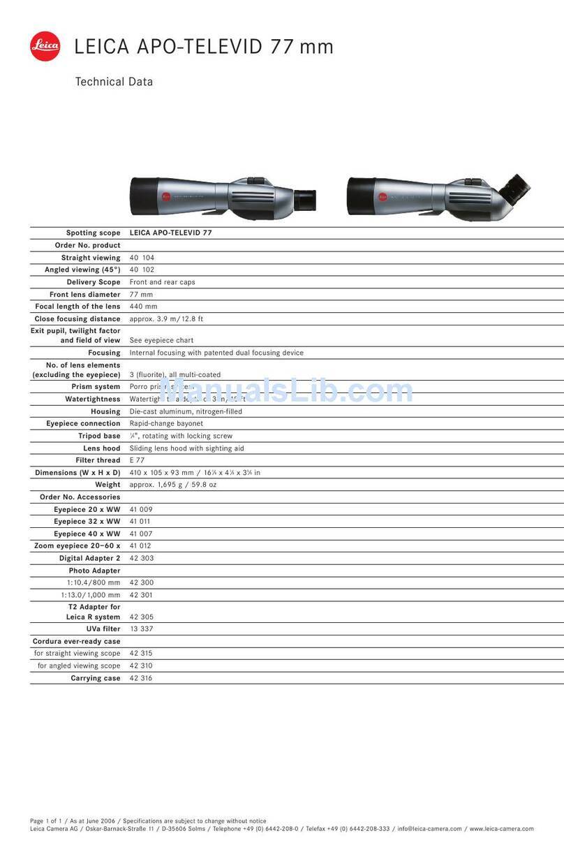 Leica 77 Specifications
