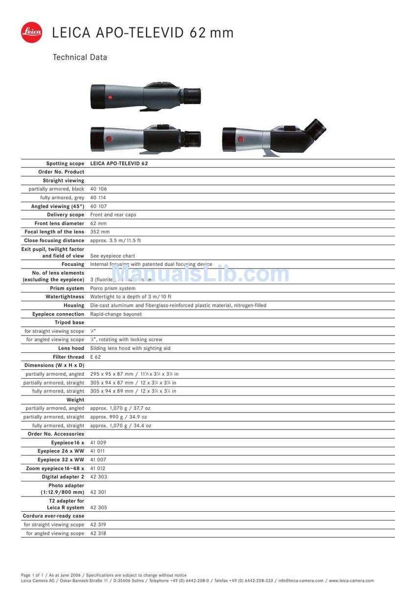Leica APO Televid 62 Specifications