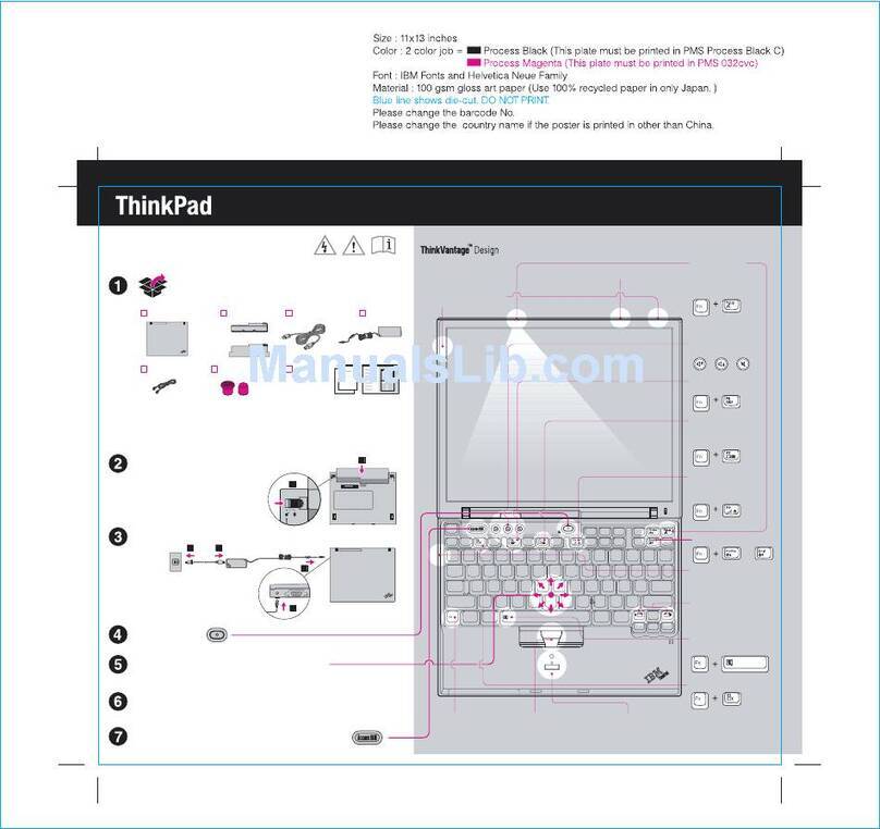 Lenovo ThinkPad X40 2371 User manual