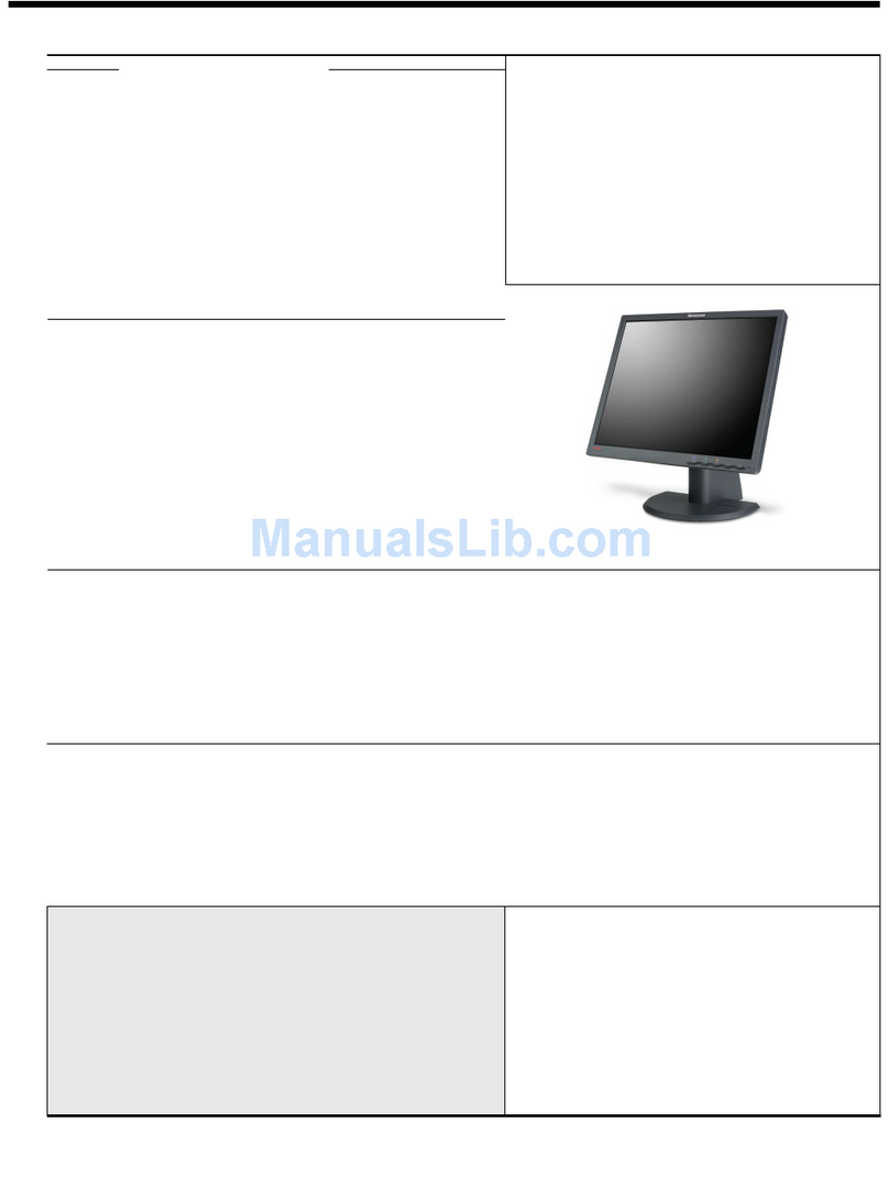Lenovo ThinkVision L193p User manual