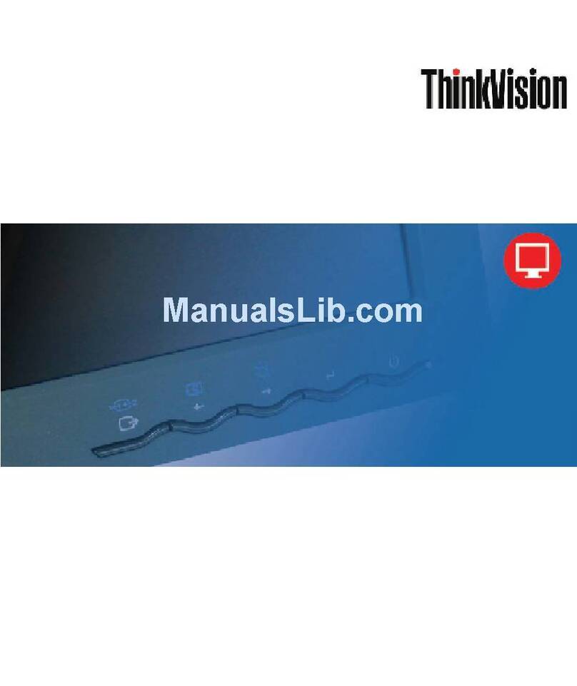 Lenovo L1700p - ThinkVision - 17" LCD Monitor User manual Lenovo L1700p - ThinkVision - 17" LCD Monitor User manual
