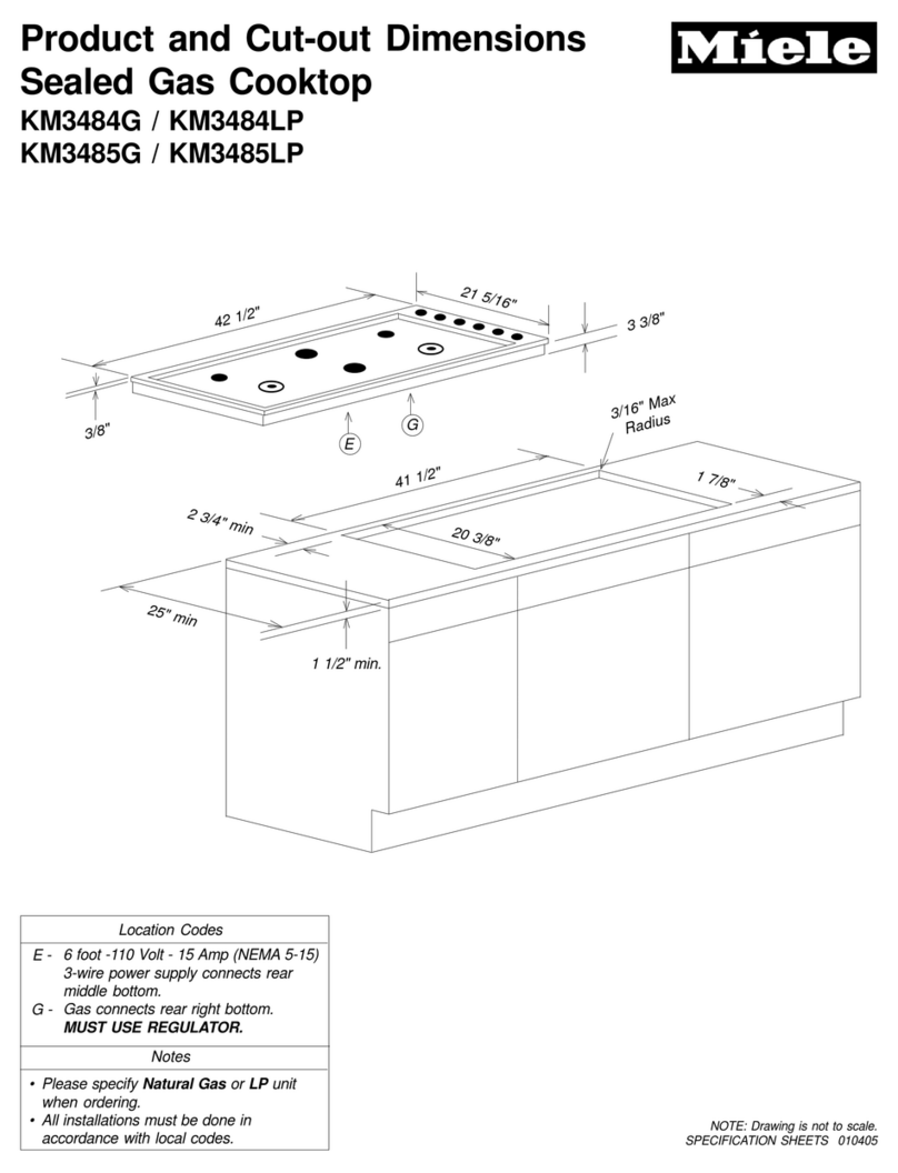 Miele KM 3484 User manual
