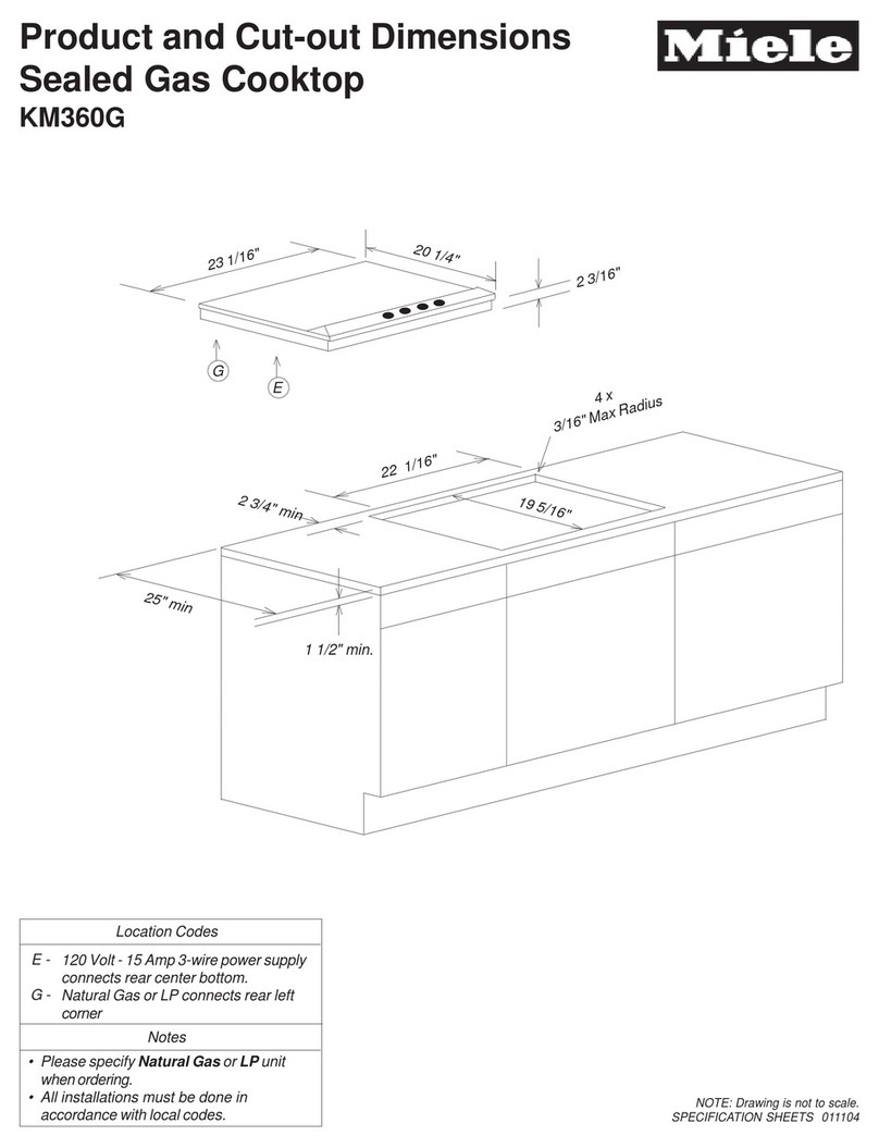 Miele KM 360 G Parts list manual