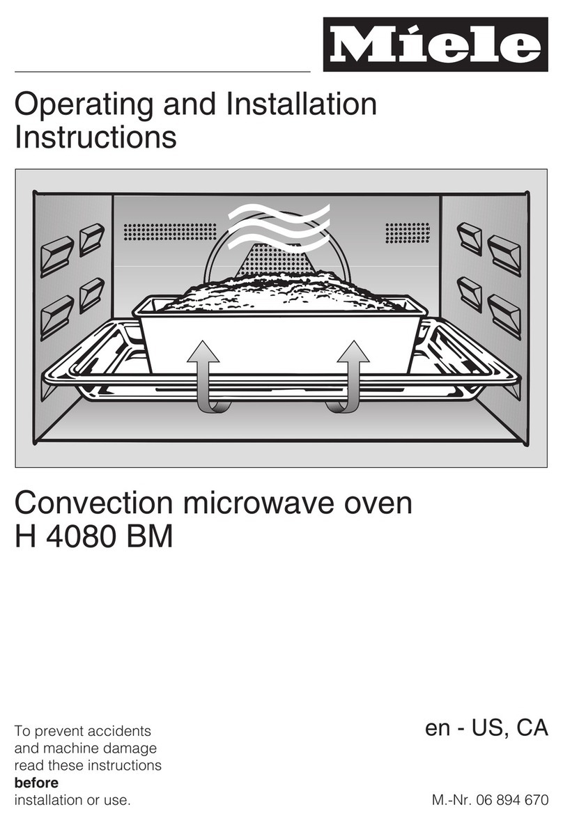 Miele H4080BMSS Operating and installation instructions