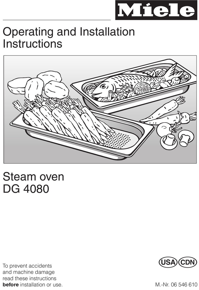 Miele DG 4080 User manual Miele DG 4080 User manual