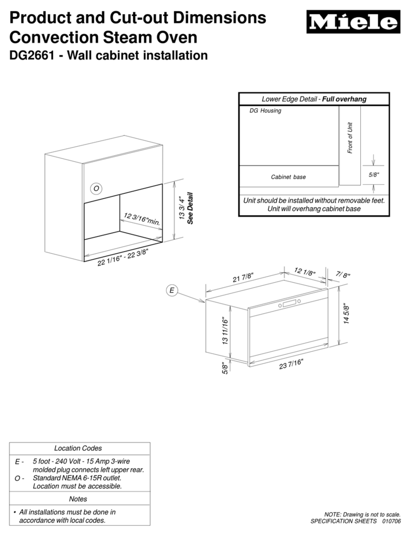 Miele DG 2661 Parts list manual