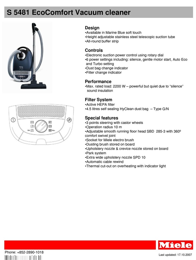 Miele S5 S5481 brochure
