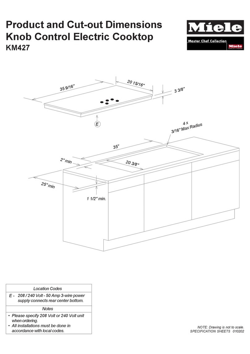 Miele KM427 User manual Miele KM427 User manual