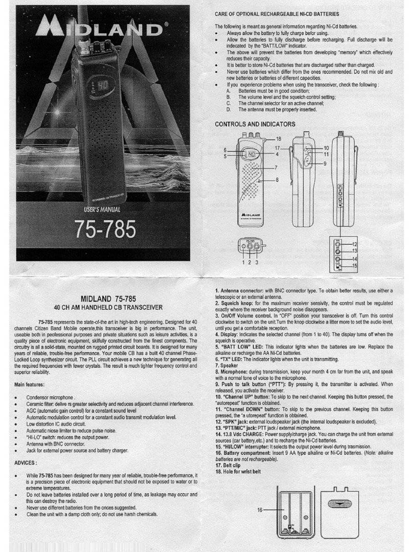 Midland 75-785 user manual