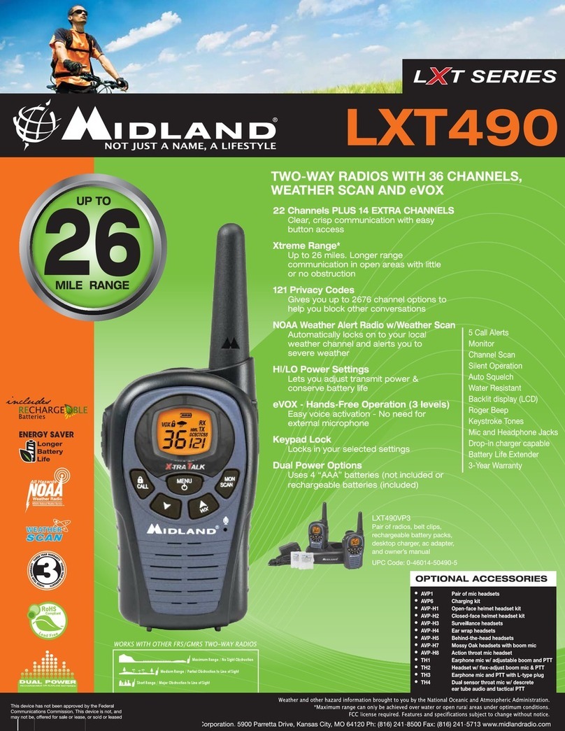 Midland LXT490VP3 User manual