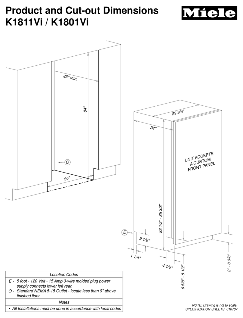 Miele Independence F1801Vi User instructions