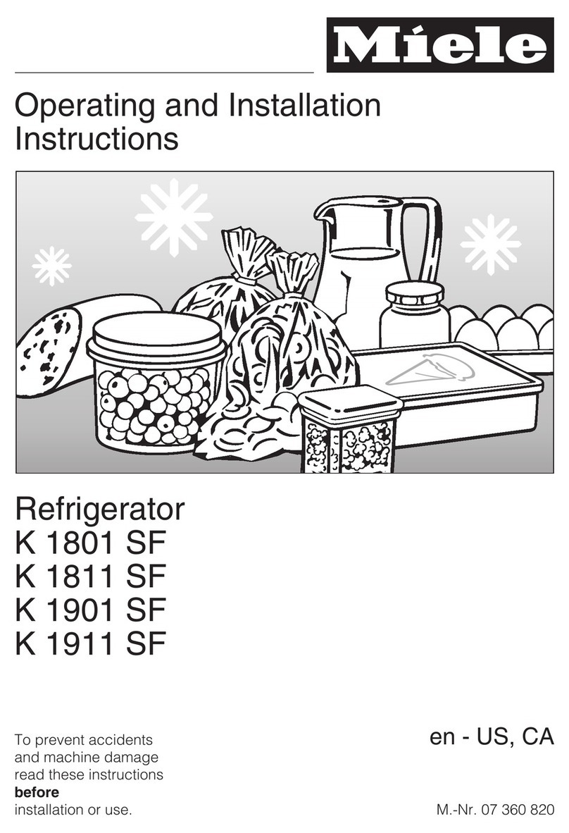 Miele F 1801 SF User manual