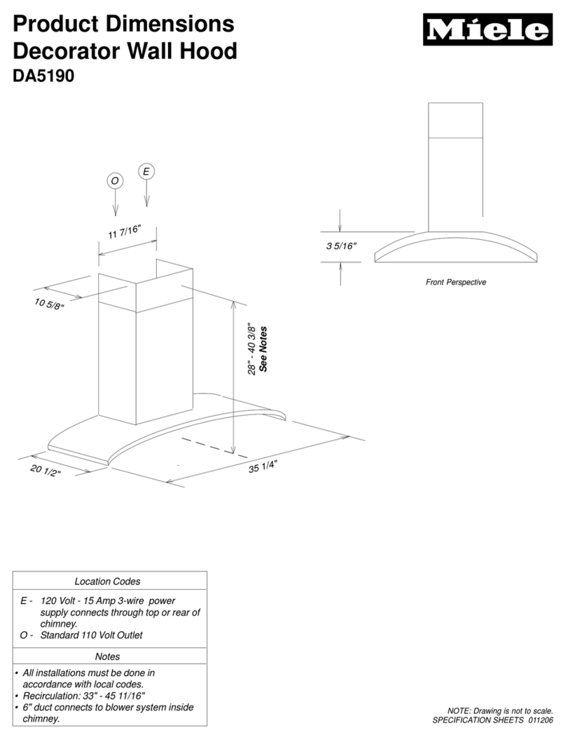Miele DA5190 Parts list manual